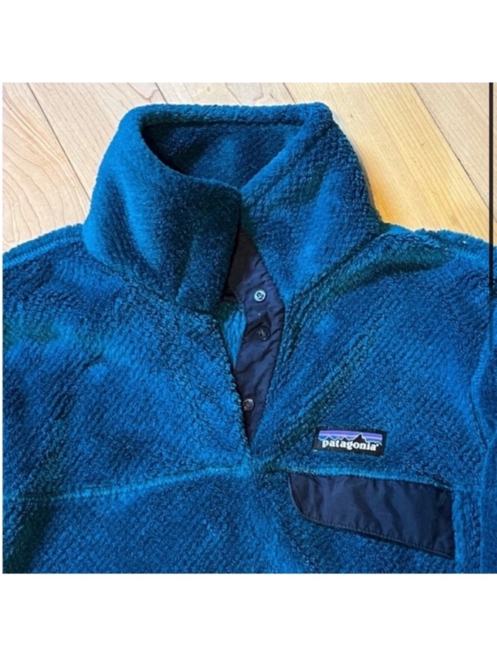 Patagonia Snap T Polartec Thermal Pro Fleece Teal Jacket size small - Picture 2 of 5